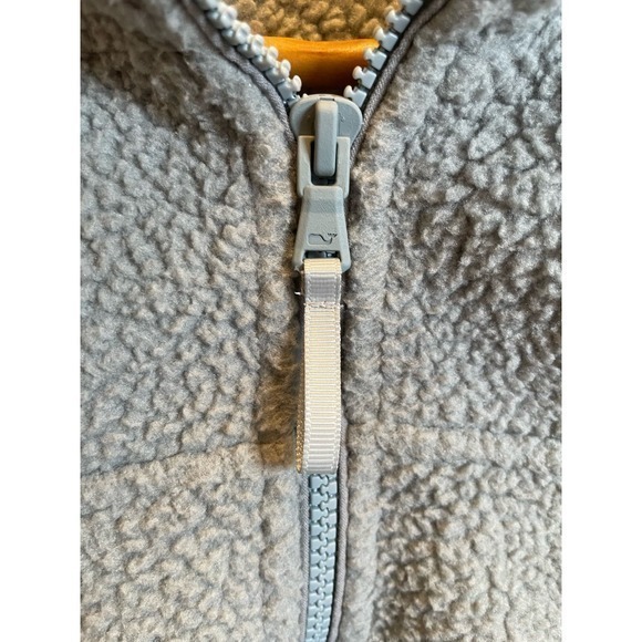 Vineyard Vines Sherpa Pullover Shep Shirt Harbor Grey, 1/4 Zip Jacket Small - Picture 7 of 11